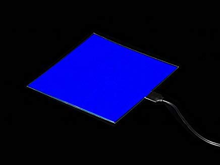 Adafruit Electroluminescent (EL) Panel - 10cm x 10cm Blue [ADA624]