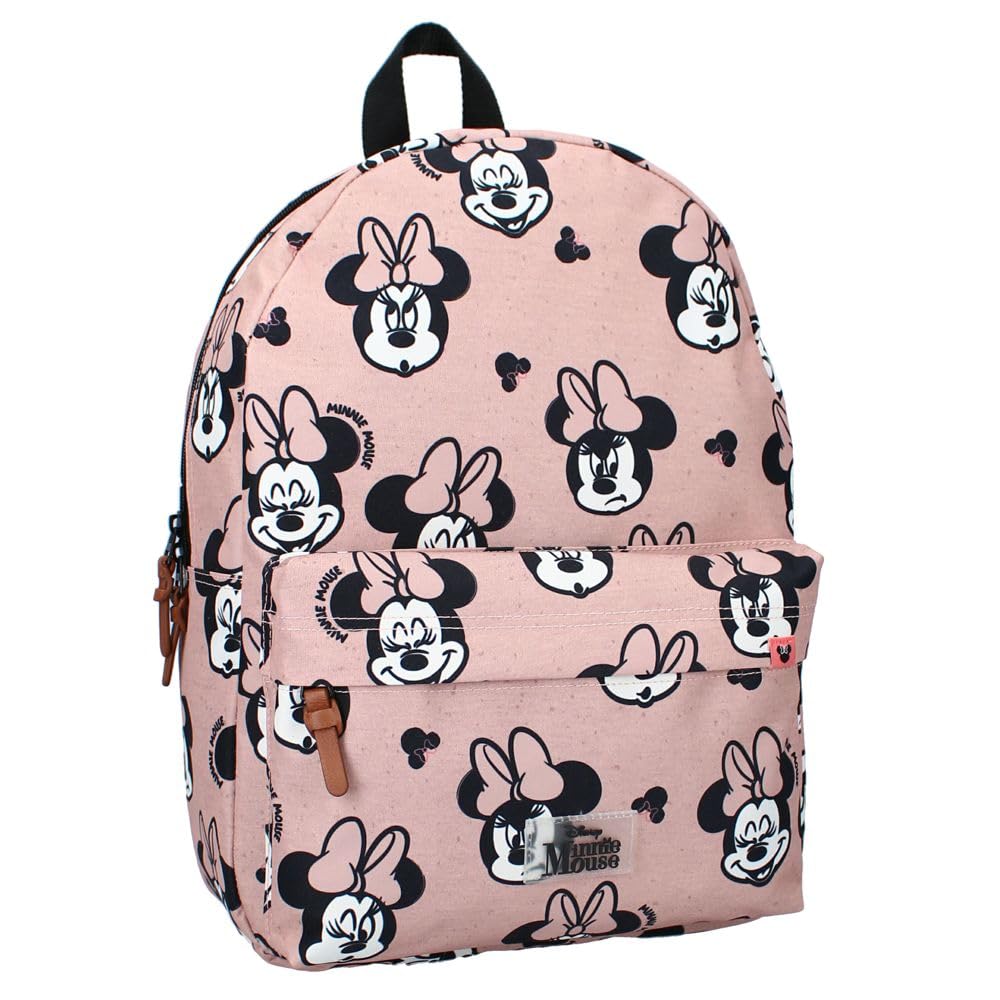 Vadobag Kinder Schul-Rucksack rosa | Minnie Mouse Maus | 37 x 30 x 14 cm