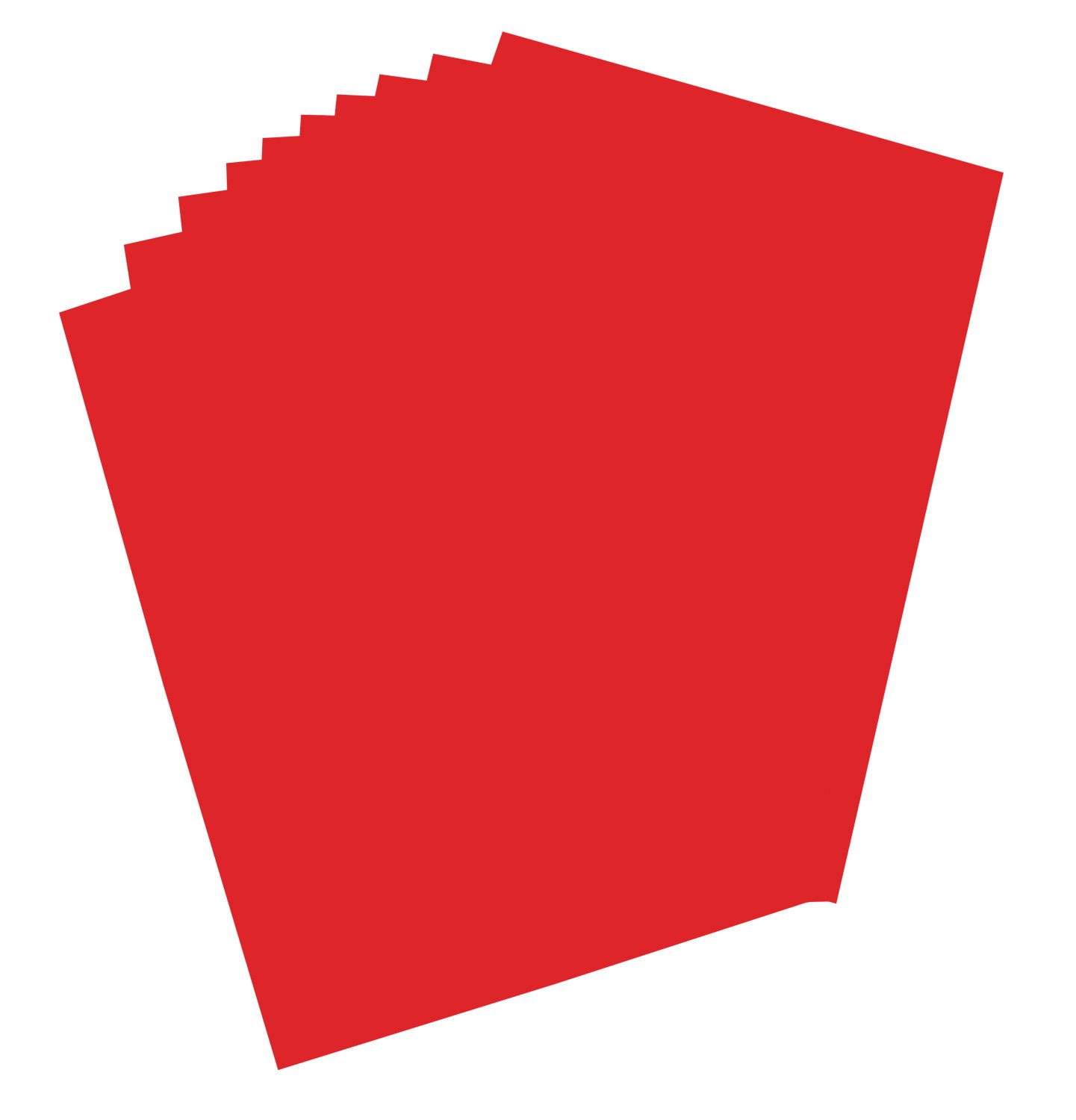 folia 65221 - Plakatkarton, ca. 48 x 68 cm, 10 Bögen, 380 g/qm, einseitig dunkelrot gefärbt - ideal zum Basteln oder Erstellen von Plakaten und Anzeigen