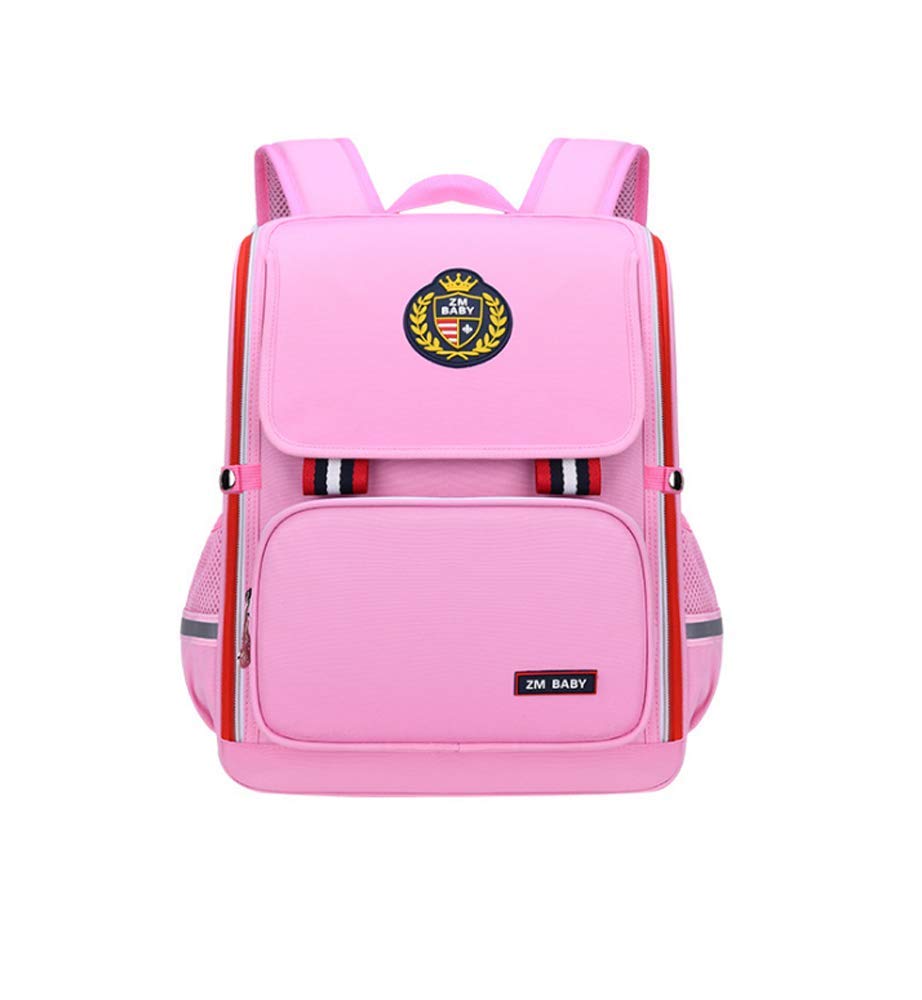 Kinder-Rucksack im Prinzessinnen-Stil, für Grundschule, Studenten, Schulranzen für Mädchen, Preppy Schultasche Pink rose Large