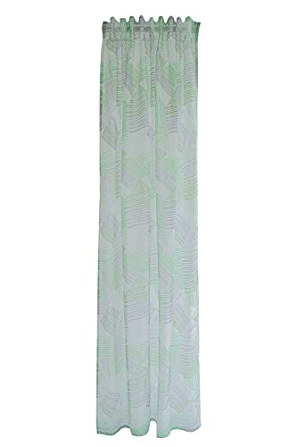 HOMING Gardine Vitas, (1 St.), Vorhang mit verdeckten Schlaufen Vitas grün/grau 140x245cm