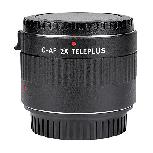 Viltrox C-AF 2X Vergrößerung Tele Extender Autofocus Mount Objektiv für Canon EOS EF Objektiv für Canon EF-Objektiv 5D II 7D 1200D 760D 750D DSLR-Kamera (Schwarz)