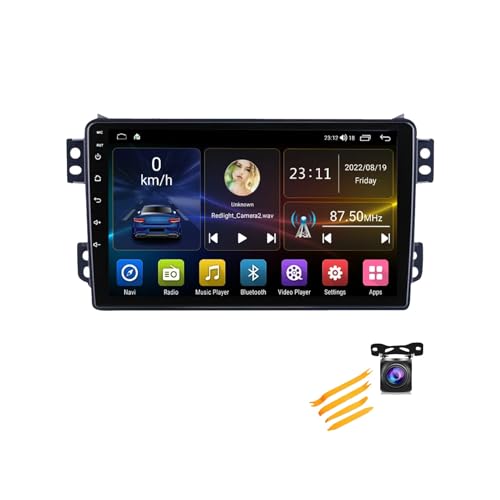 FONALO Autoradio Bluetooth Autoradio mit DAB Navi Android für OPEL Agila Suzuki Splash Ritz 2008-2012 Plug-and-Play Auto-Multimedia-Player mit 1080P HD-Touchscreen DAB/GPS (Color : T850 8G+128G)
