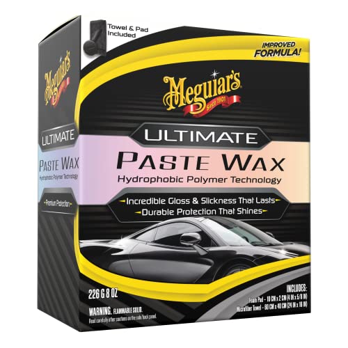 Meguiar's G210608EU Ultimate Paste Wax Autowachs, 227g