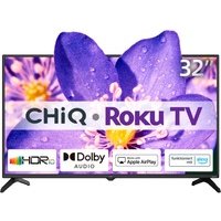 CHIQ L32G5N 32 Zoll Roku TV, Smart TV, HDR10, Works with Alexa, DVB-T2/T/C/S/S2, Unterstützt Apple Air-Play, Google Assistant, Apple TV+, Prime Video, USB/HDMI/CI+, Neu 2023