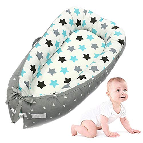 Baby-Nest 0-8 Monate 100% Baumwolle, Helfen Sie Ihrem Baby, Besser Und Tiefer Zu Schlafen （Größe: 80 X 50 Cm (Color : H)