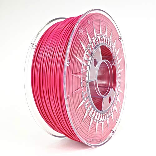 Devil Design | Filament | PLA bright pink - helles pink | 1.75 | 1kG | für Anfänger und Fortgeschrittene | Top Haftung | wenig Stringing | leicht zu drucken | verzugsarm und geruchslos