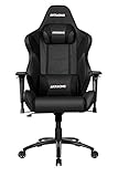AKRacing Chair Core LX Plus Gaming Stuhl, PU-Kunstleder, Schwarz/Carbon, 5 Jahre Herstellergarantie