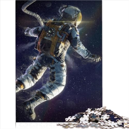 Puzzles for Adults & Kids Adults and Children Jigsaw Puzzle Astronaut Wood Jigsaw for Adults is ideal as a Gift for The Whole Family Great Gift for Adults  （50x75cm）