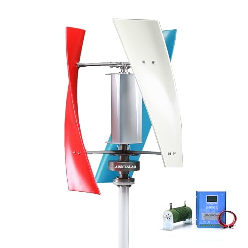 AISINILALAO 12V-220V vertikale Achse Effizienter Windturbinengenerator, 10000W niedriger Rausch-Home-Home-Home-Achse-Windenergie-Turbinengenerator für den Heimgebrauch,12v