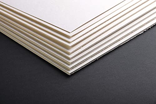 Clairefontaine 93969C Packung (mit 5 Holzkartons, 80 x 120 cm, 2,5 mm, 1375 g, ideal für Modellbau, leicht und glatt, 100% Zellulose) 5er Pack beige