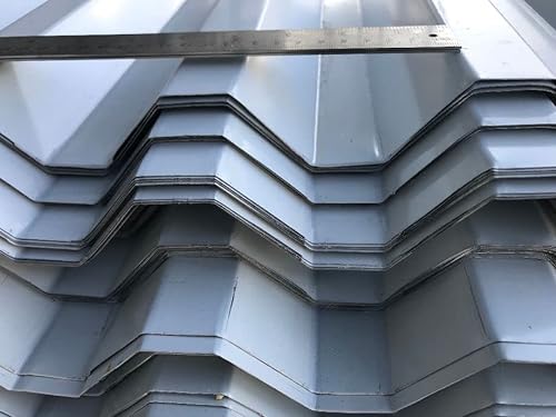 Trapezblech Dachplatten Dachblech Trapezbleche Sonderposten Stahl 0,5mm 78 cm breit Höhe 45 mm (78x350 cm)