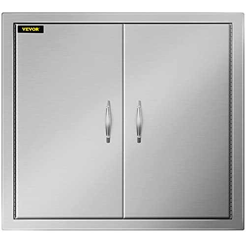 BuoQua 66x60cm Kamintür Doppelschicht Putztür Edelstahl 304 Inspection Door BBQ Tür