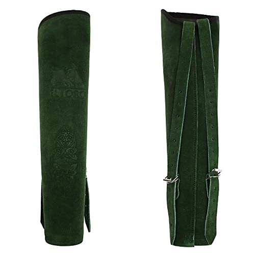 elToro Wild Colorz Big Back - Rückenköcher, aus edlem hochwertigen Wildleder mit Dreipunktgurtsystem, für Rechts- als auch Linkshandschützen (Grün)