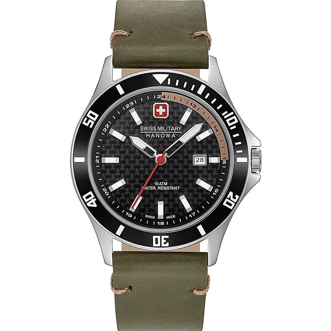 Swiss Military Hanowa Unisex Erwachsene Analog Quarz Uhr mit Edelstahl Armband 06-4161.2.04.007.14