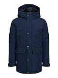 JACK&JONES JUNIOR Jungen JJCHAMP Jacket JNR Parka, Navy Blazer, 152