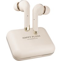 Happy Plugs Air 1 Plus In-Ear – kabelloser Kopfhörer – True Wireless – 100 dB – Schweißresistent – Akku 30 mAh in jedem Kopfhörer – Akku 450 mAh in der Ladebox – Gold