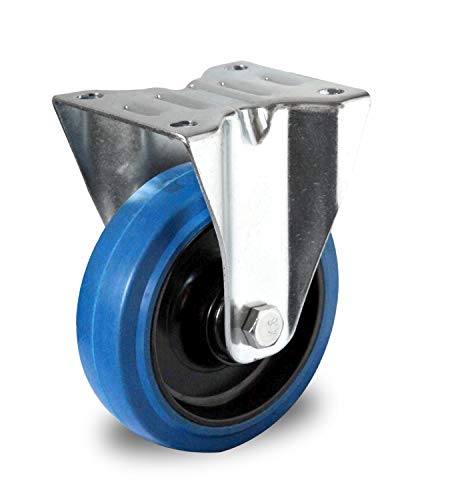 Bockrolle 200 mm Elastik "Blue Wheels"