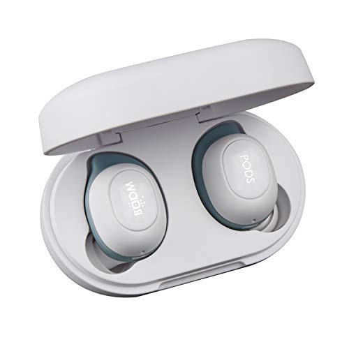 Boompods Boombuds GS True Wireless Bluetooth Kopfhörer, kabellose Ohrhörer,TWS In-Ear Kopfhörer mit Mikrofon, IPX4 Schutz Ear Buds, 4.5 Std. Spielzeit, Weiß
