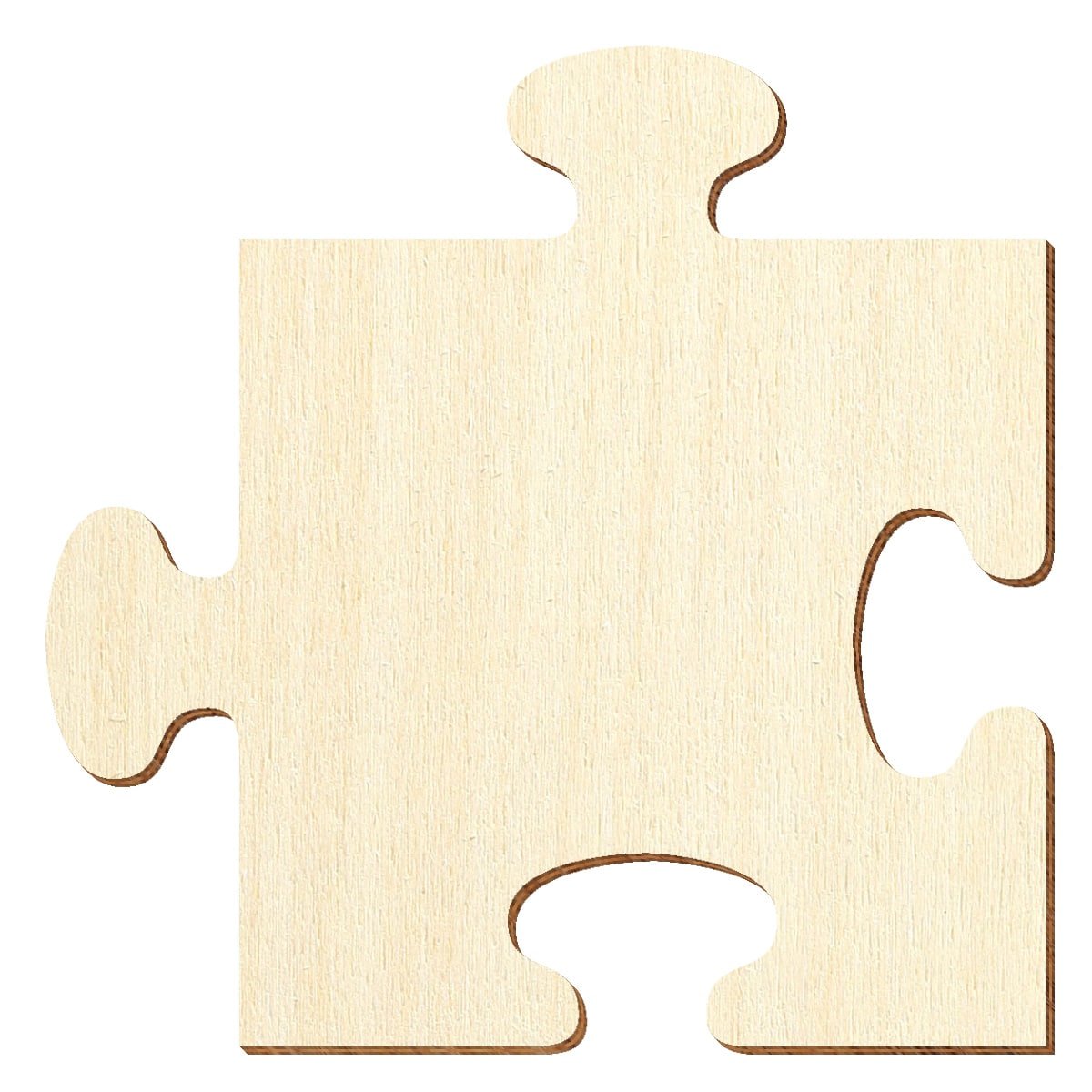 Holzpuzzle Zuschnitte - Holz Puzzle - 5-50cm, Höhe x Breite:50 x 50cm