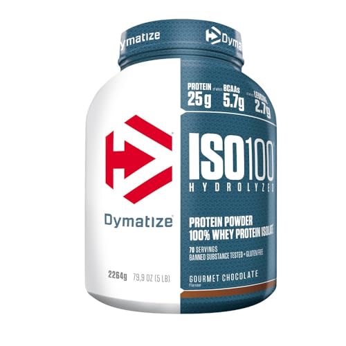 Dymatize ISO Gourmet Chocolate 100 2264g - Whey Protein Hydrolysat + Isolat Pulver