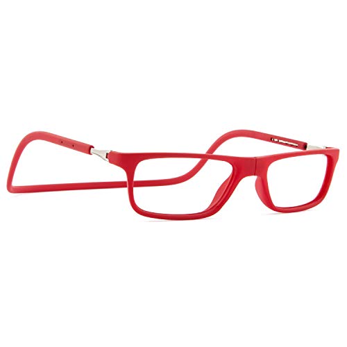DIDINSKY FARADAY Presbyopie-Brille mit Magnet und Blaulichtfilter, magnetische Lesebrille für Damen und Herren, blendfreie Gläser, 8 Farben und 5 Graduierungen, Cherrysquare, 2