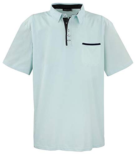 LAVECCHIA Übergrössen Hippes Polo-Shirt Kurzarm Mint 6XL