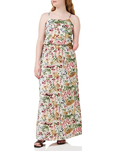 ONLY NOS Damen Onlwinner Sl Maxidress Noos WVN Kleid, Mehrfarbig (Cloud Dancer AOP: Botanical), (Herstellergröße: 40)