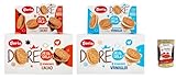 Doria Dore' , Testpaket Kekse mit Kakaofüllung und Vanillefüllung, 2x BOX 20x75g + Italian Gourmet polpa 400g