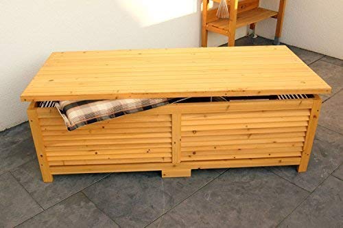 Holz Auflagenbox Kissenbox Gartenbox Gartentruhe Box Auflagen Truhe Holztruhe