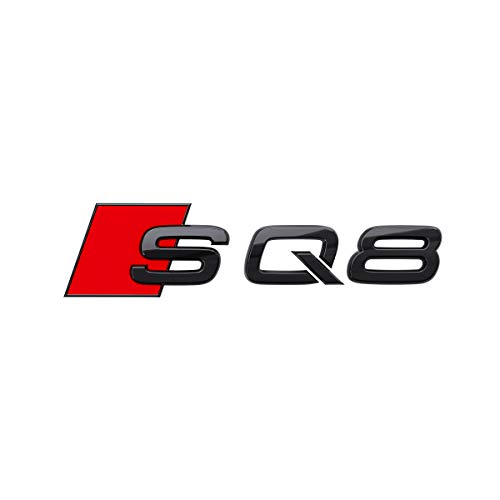 Audi 4M8071804 Schriftzug SQ8 Black Edition Emblem Buchstaben Modellbezeichnung Aufkleber schwarz/rot