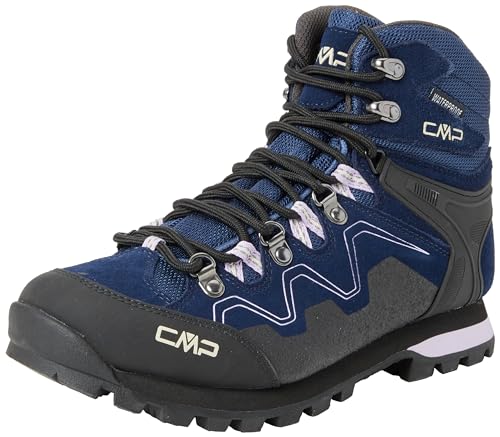 CMP Damen Athunis Mid Wmn Trekking Shoes Wp-31q4976 Walking Shoe, Blue Ink Lilac, 41 EU