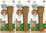 Nylabone Healthy Edibles All-Natural Peanut Butter Treat For Large Dogs - 3 Pack