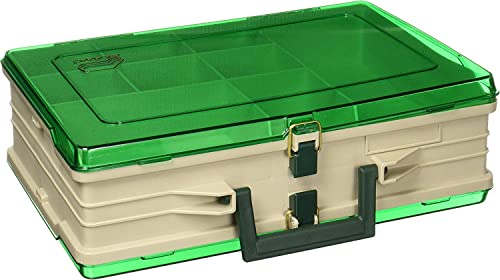Plano Magnum Tackle Box Doppelseitig Sandstein/Grün 1119, Premium Tackle Storage, Multi