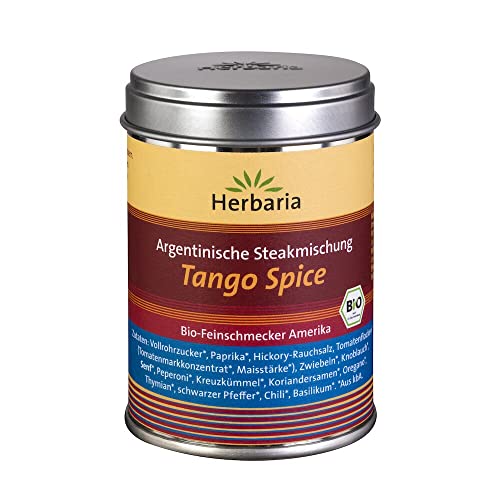 Herbaria "Tango Spice" Argentinisches Steakgewürz, 1er Pack (1 x 100 g Dose) - Bio