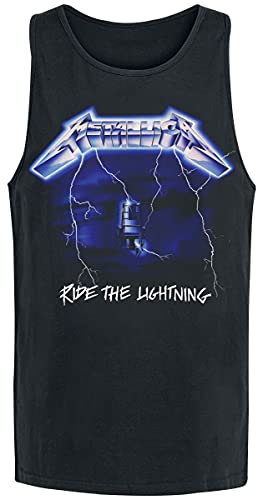 Metallica Ride The Lightning Männer Tank-Top schwarz 4XL 100% Baumwolle Band-Merch, Bands
