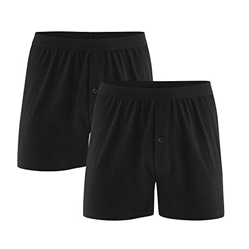 Living Crafts Boxer-Shorts, 2er-Pack XL, Black