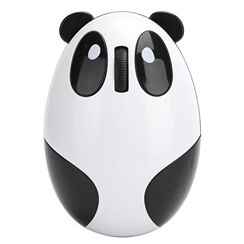 WERPOWER Cute Panda-Shaped Computer Mice, 2.4GHz Wireless Optical Gaming Mouse with USB Cable.Compatible with Win/Mac/Linux/Andriod.