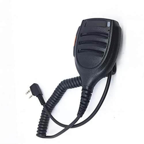 ARSMI Zubehörmikrofon for Baofeng kompatibel UV5R UV-82 BF-888 S BF 888 S UV-5R Walkie-Talkie-Mikrofon (Color : Black)
