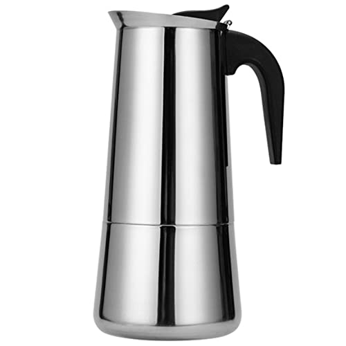 Ycagrain Kaffeekanne aus Stahl, italienische Mokkakanne, Espresso-Kaffeemaschine, Topf, Café, Perkolator, Werkzeuge für Latte Maker, Herd, Kaffee