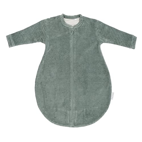 BO BABY'S ONLY - Baby Schlafsack mit Ärmeln - 1.8 TOG - 70 cm - Pucksack Sense - Strampelsack für Jungen und Mädchen - 3-6 Monate - Weichem Rib Corduroy - Meergrün