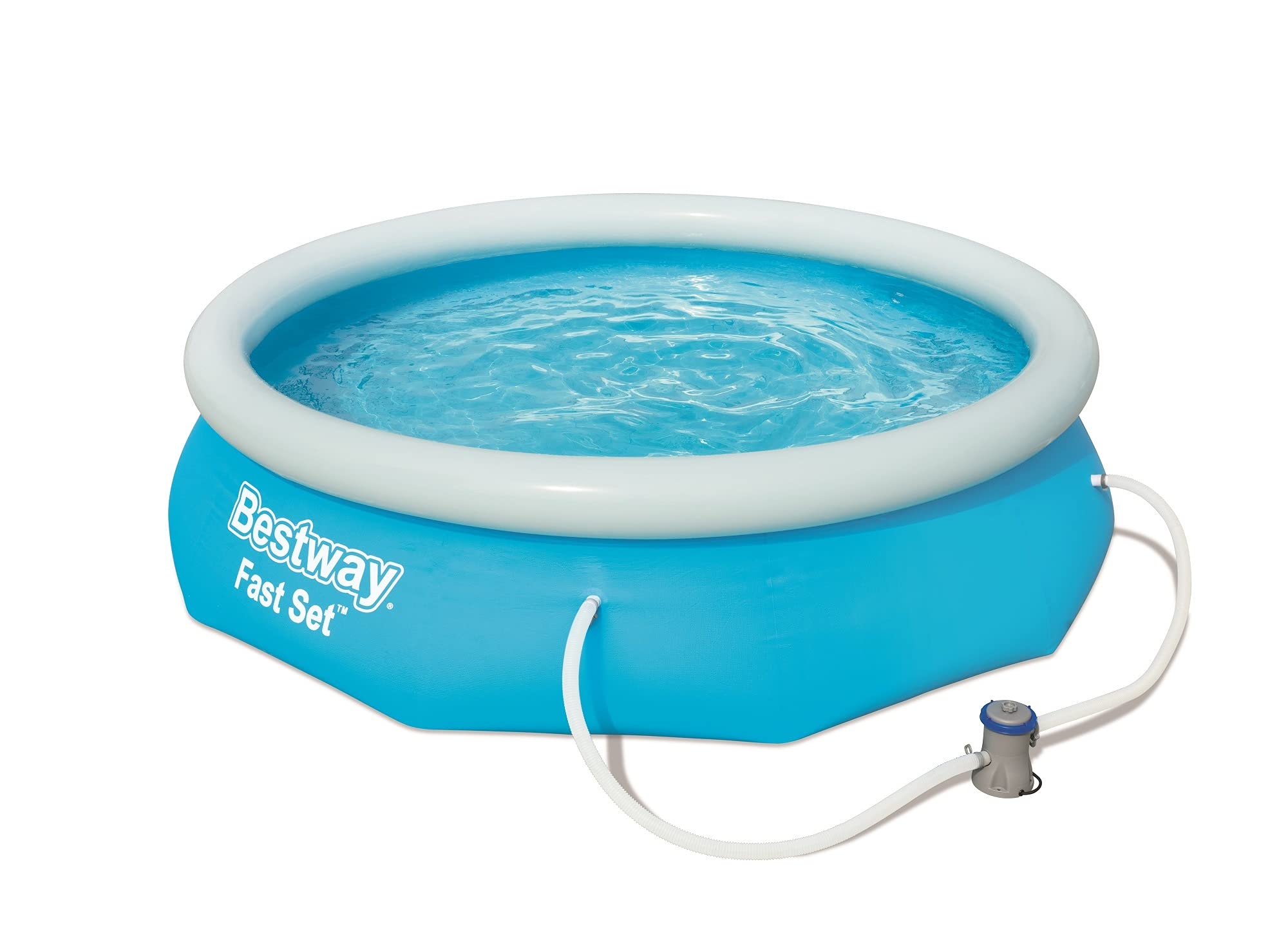 Bestway Fast Set Pool mit Filterpumpe, 305 x 76 cm, blau