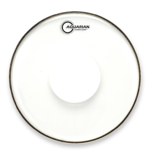 Aquarian Classic Clear 33 cm (13 Zoll) Drumhead / Schlagzeugfell mit Power Dot