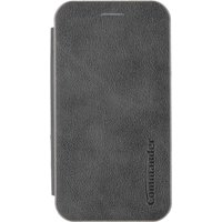 Commander Curve Book Case Deluxe für Samsung A14 5G Elegant Royal Dark Gray
