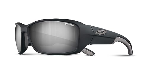 Julbo Run Sonnenbrille Unisex Erwachsene, schwarz matt/grau