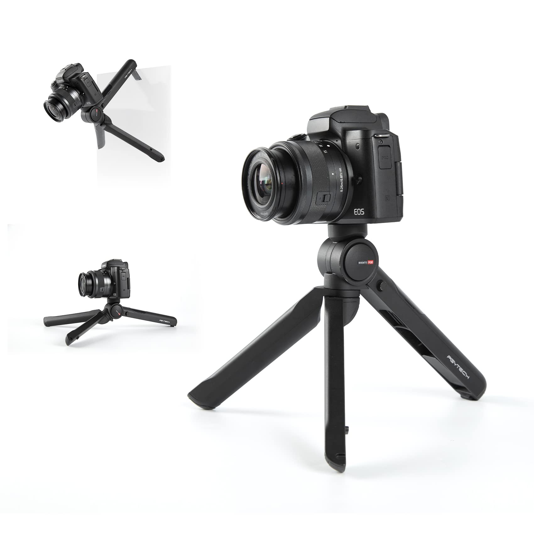PGYTECH MANTISPOD 2.0 Mini-Kamera- und Handy-Vlogging-Stativ | 5 Modi Kleiner Reise-Flexibler DSLR-Taschenständer | Video Vlog Desktop-Shooting Selfie-Halterung