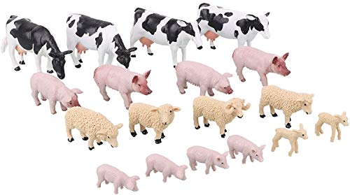 Toyland® 18-TLG. Set mit Hofmischtieren im Maßstab 1:32 - The Farm Collection - Sammlerstücke für Hoftiere