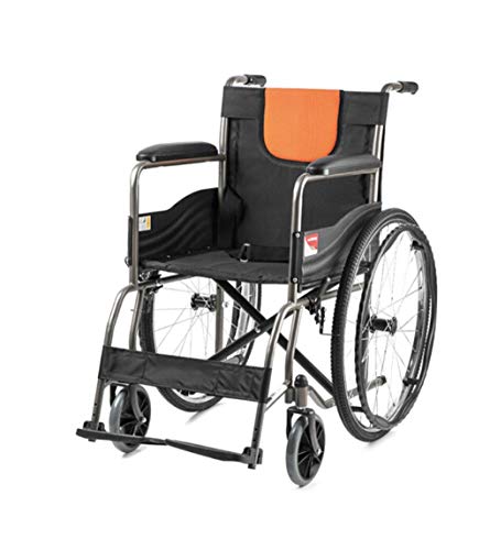 AOLI Rollstuhl, mit Eigenantrieb Rollstuhl Voll Deck Stahlarmierung Platte mit Stühlen WC Polster