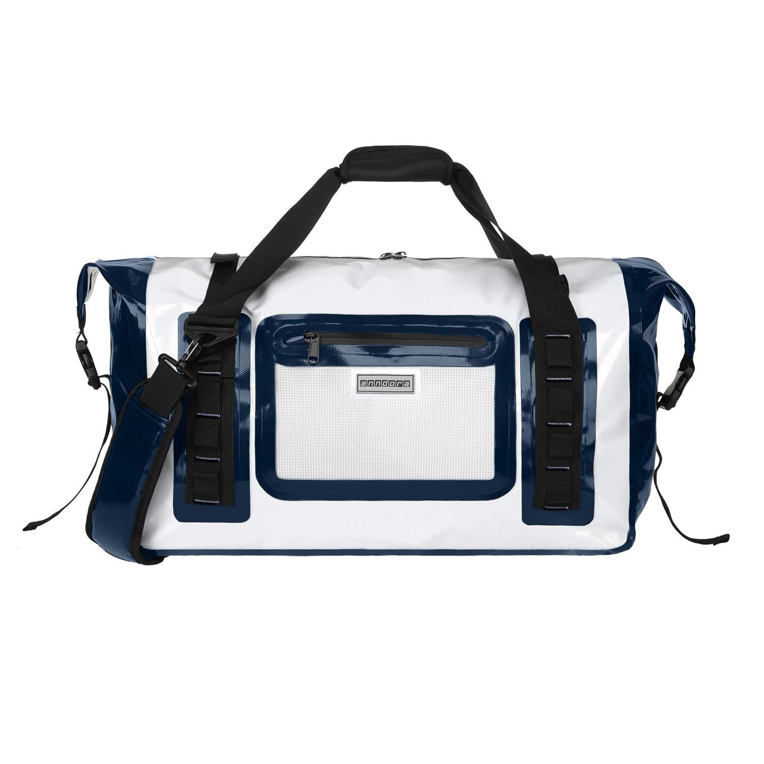 anndora Wasserfeste Reisetasche 50 L Sporttasche Segeltasche wasserdicht Weiß - Dry Bag
