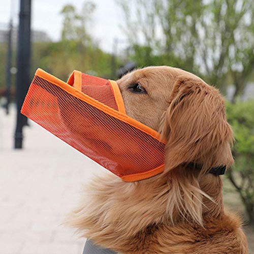 TRoki schützender Mundschutz für Hunde: uneingeschränktes Trinken und Füttern, bequem und atmungsaktiv, sanft zum Mund, sicheres dreieckiges Design